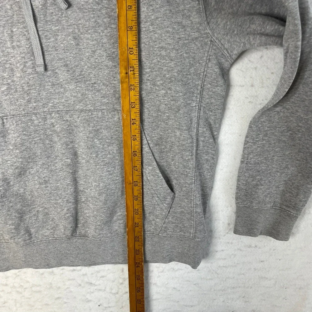 Nike Hoodie Mens Small‎ Gray Embroidered Logo Fleece Pullover BV2654-063 - Picture 5 of 7